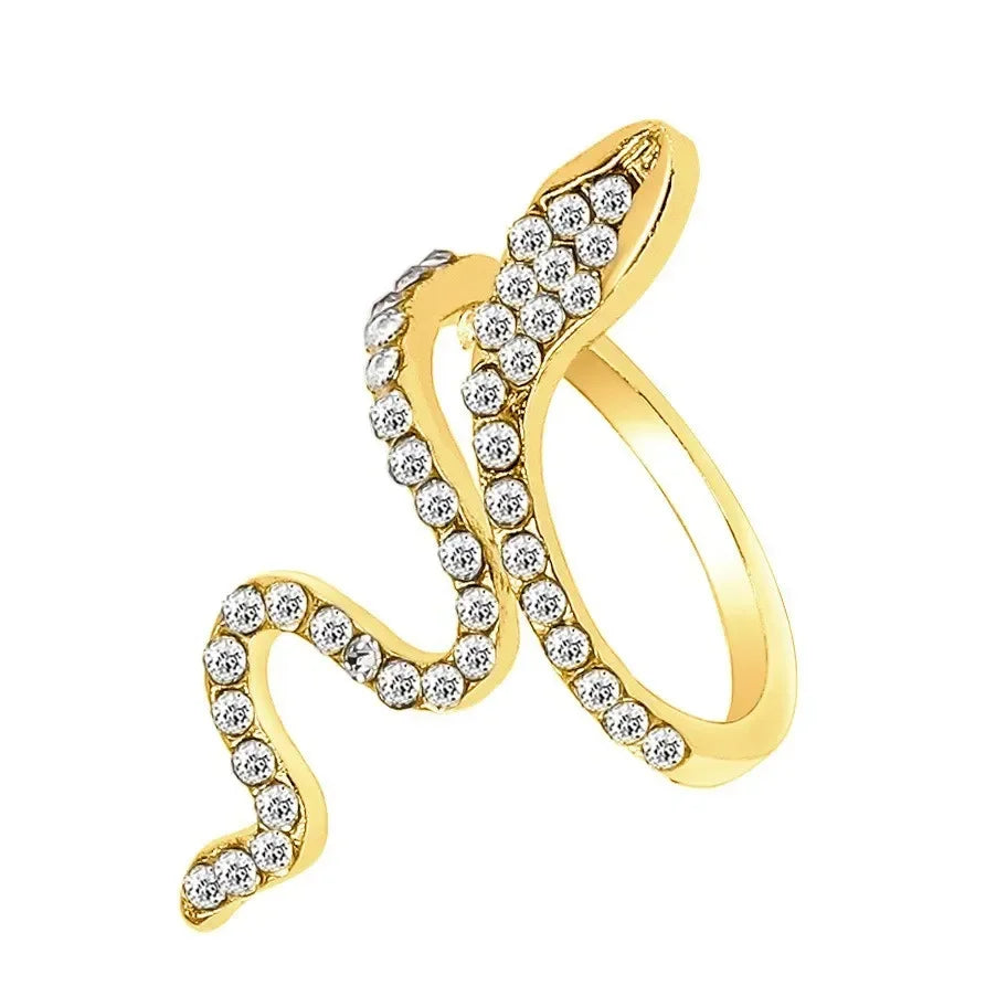 Gothic Open Snake Ring for Women,