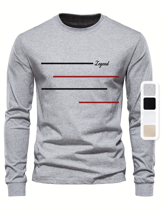 Fashion Spring Men's T-shirt Comfortable Long