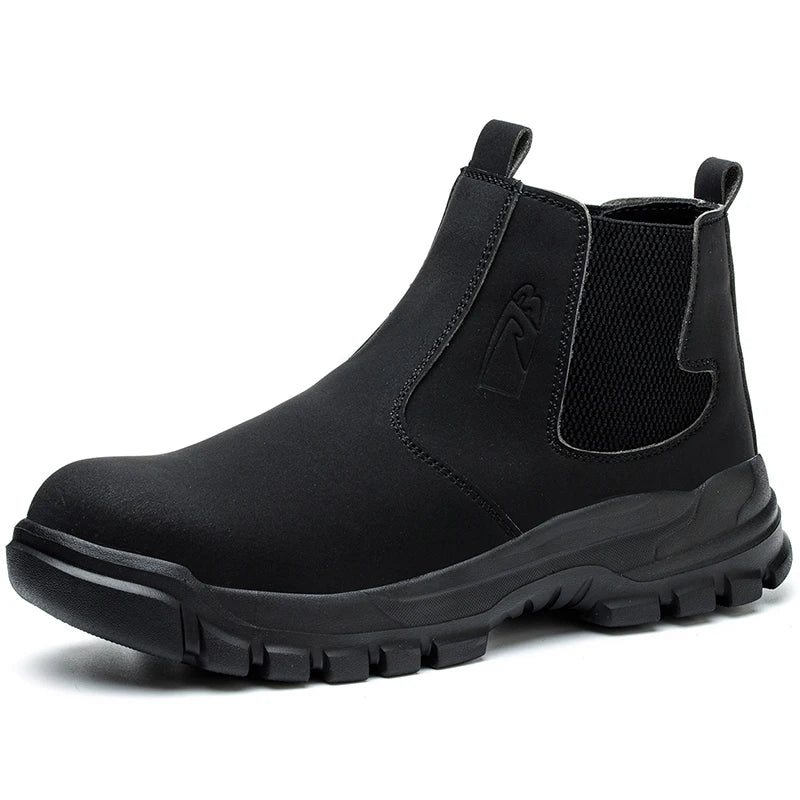 Men's High Top Waterproof Steel Toe Safety Shoes Safety Boots