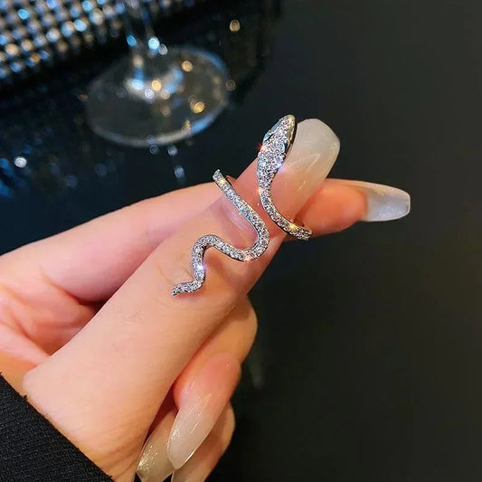 Gothic Open Snake Ring for Women,