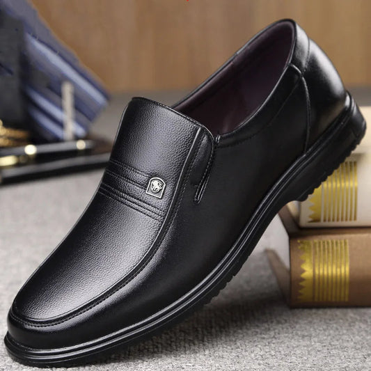 Luxury Brand Men's Leather Formal Shoes 2025