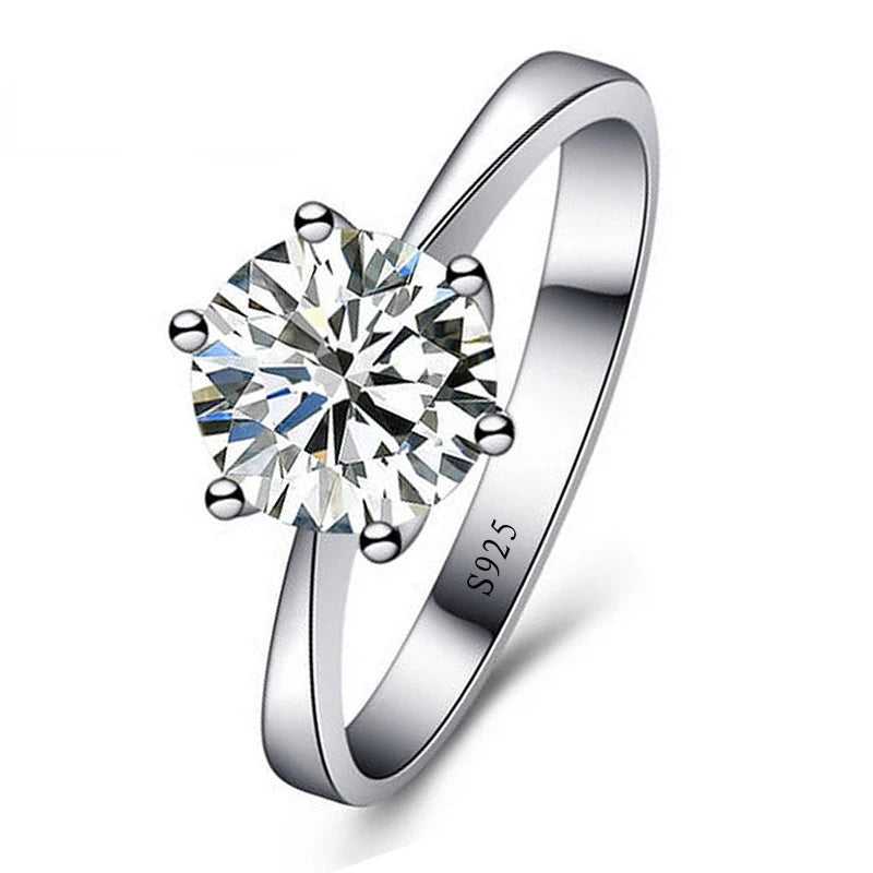 Luxury Wedding Rings for Women Gift Made of 925 Sterling Silver