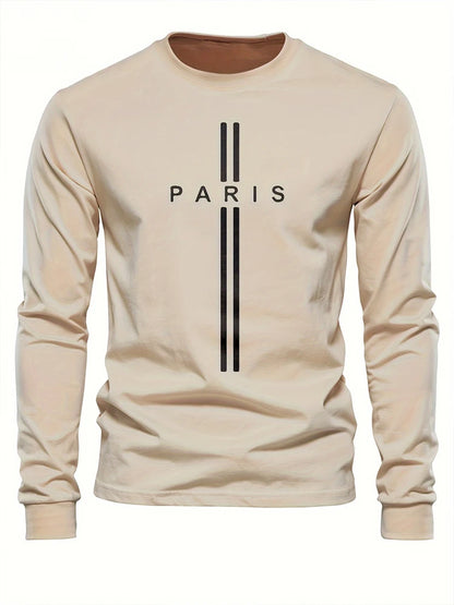 Fashion Spring Men's T-shirt Comfortable Long