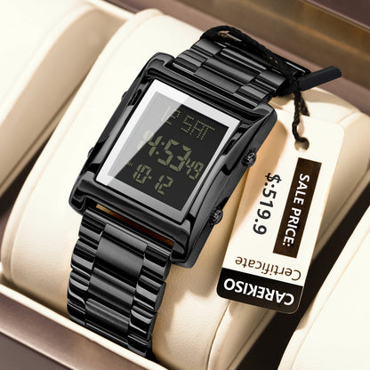 CAREKISO Original LED Men's Watch Waterproof Weekly Calendar Alarm