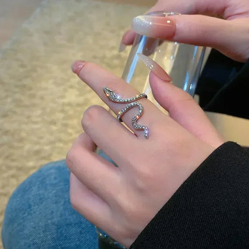 Gothic Open Snake Ring for Women,