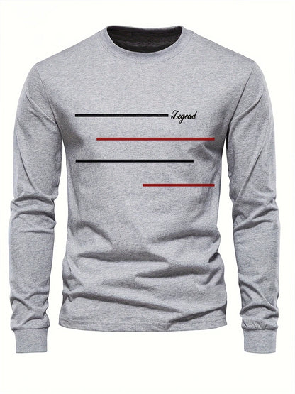 Fashion Spring Men's T-shirt Comfortable Long