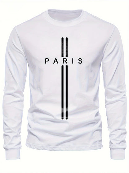 Fashion Spring Men's T-shirt Comfortable Long