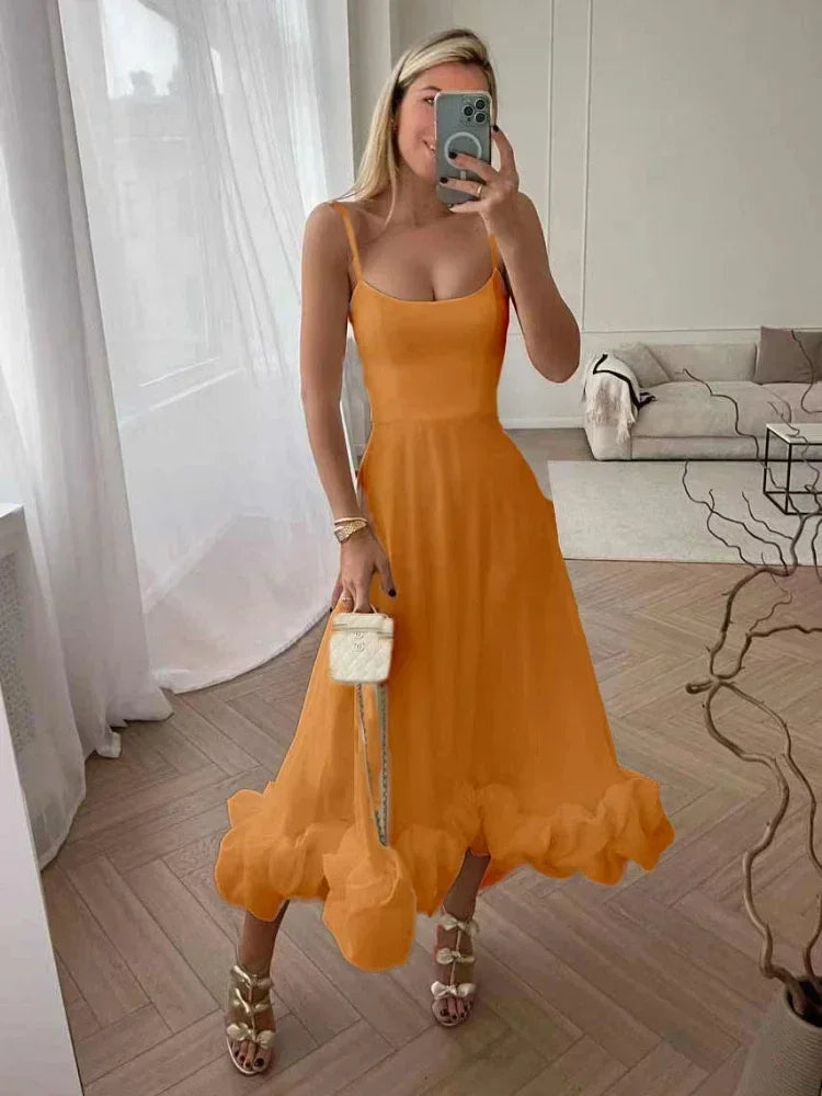 XIZOU Elegant Party Evening Maxi Dresses for Women 2025