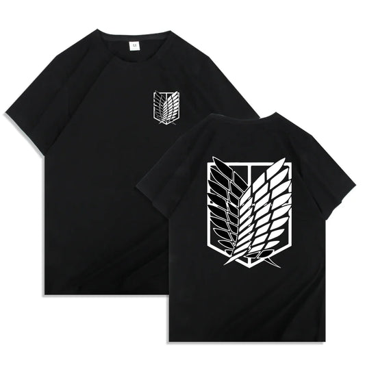 Men's Japanese Anime Attack on Titan Printed T-Shirt Unisex T-Shirt