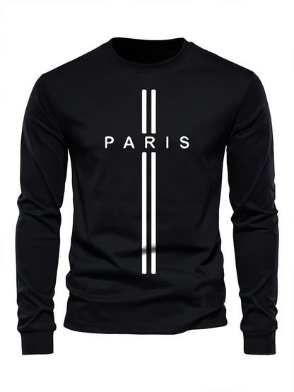 Fashion Spring Men's T-shirt Comfortable Long