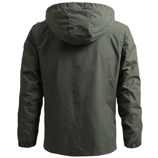 Men's Windbreaker Jacket, Waterproof Tactical Jacket for Outdoor Use,r