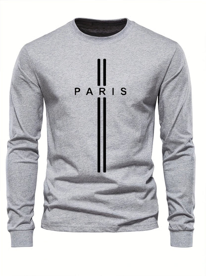 Fashion Spring Men's T-shirt Comfortable Long